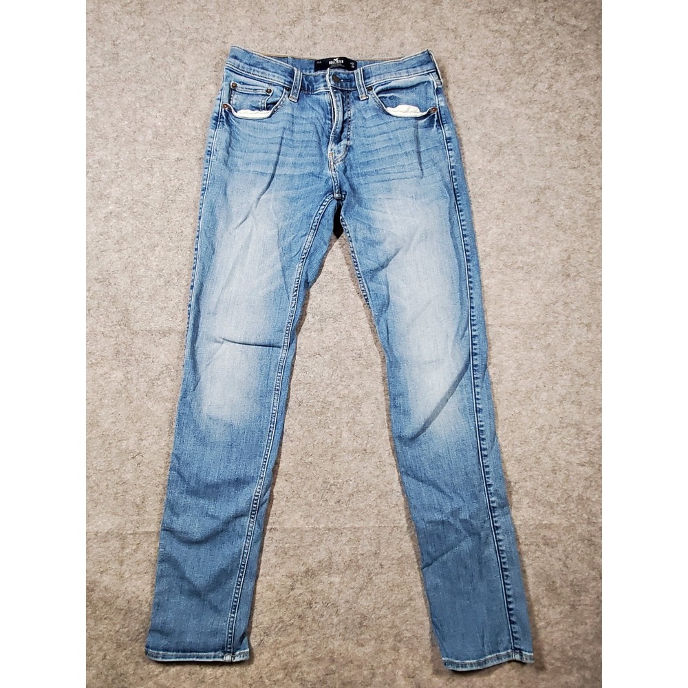 Men's Hollister Stacked Skinny Light Blue Advanced Stretch Jeans 31x30